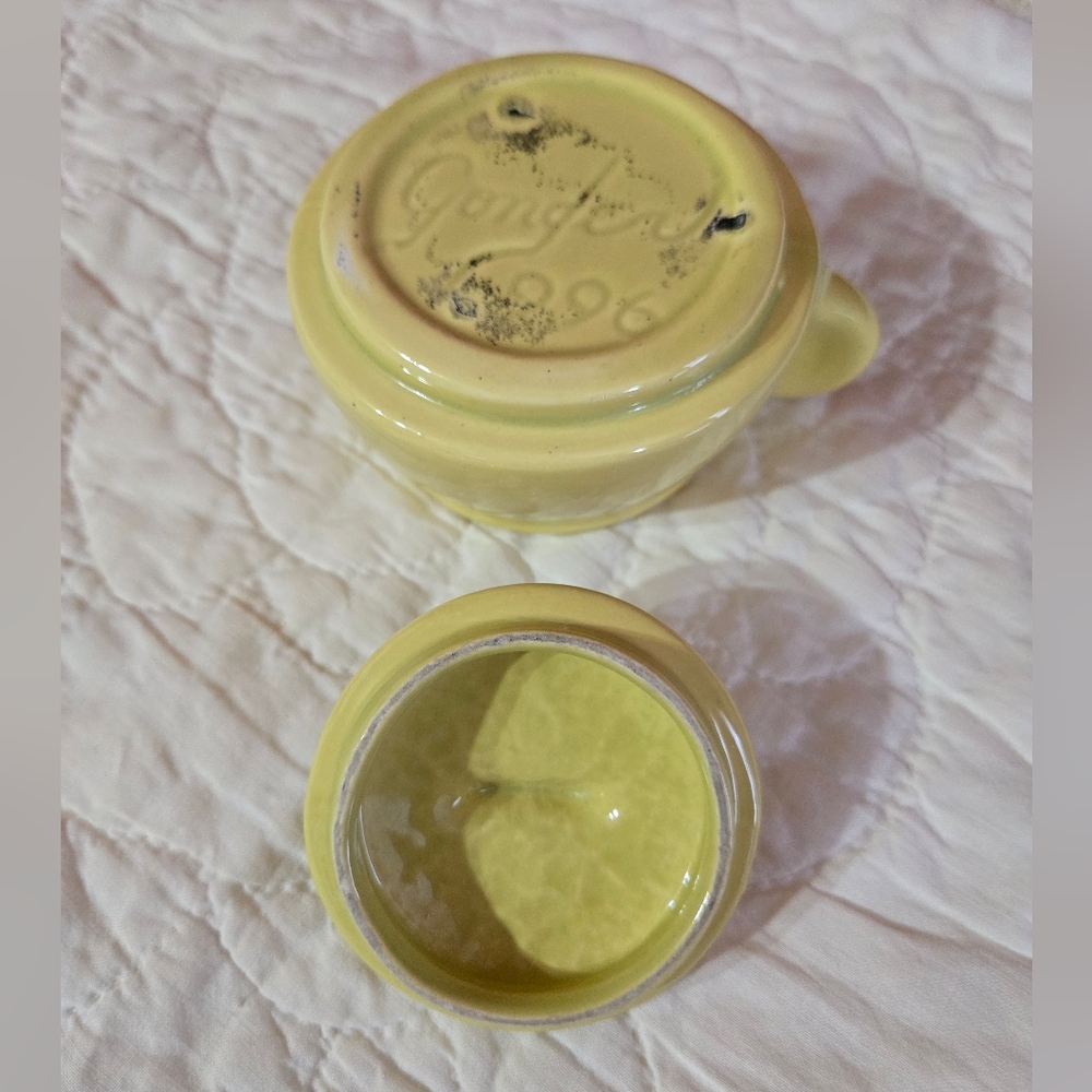 Set/2 Vintage Pottery Mini Pots - Picture 8 of 16